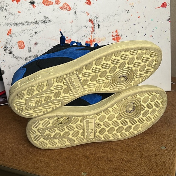 Diadora X Men Magic Basket Low Storm Black Blue - Picture 8 of 10